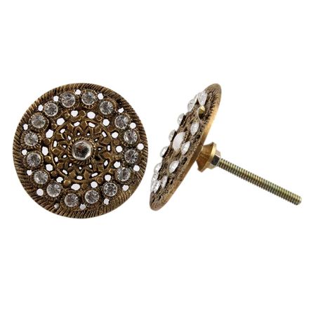 Metal Gold Round Cabinet Knobs